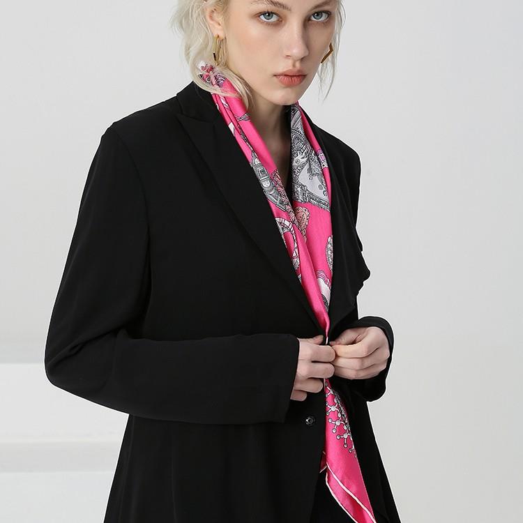 Syal Sutra Fuschia Fuschia Silk Scarf