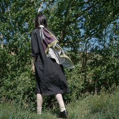 Selendang Pernikahan Sutra Twill